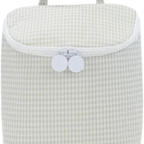 TRVL TAKE AWAY Lunch Bag Gingham Pearl Grey
