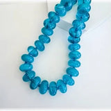 Treasured Jewels Aqua Sugar Beads Necklace