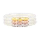 BudhaGirl Three Queens Pearl All Weather Bangles (Set of 3, Ship Only)