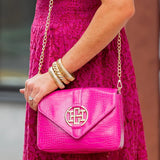 Caroline Hill Isabella Crossbody in Hot Pink