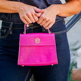 Caroline Hill Vivienne Handbag in Hot Pink