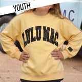 LULU MAC X MOSSY OAK YOUTH Bottomland Camo Sweatshirt in Yellow
